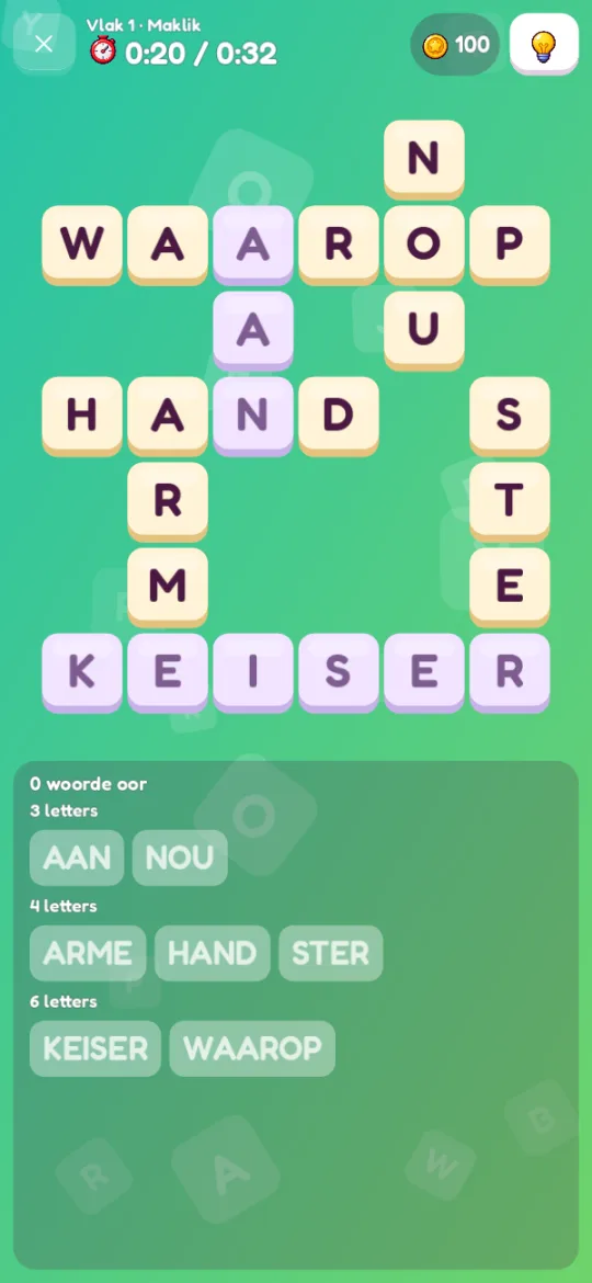 A Afrikaans puzzle in the game