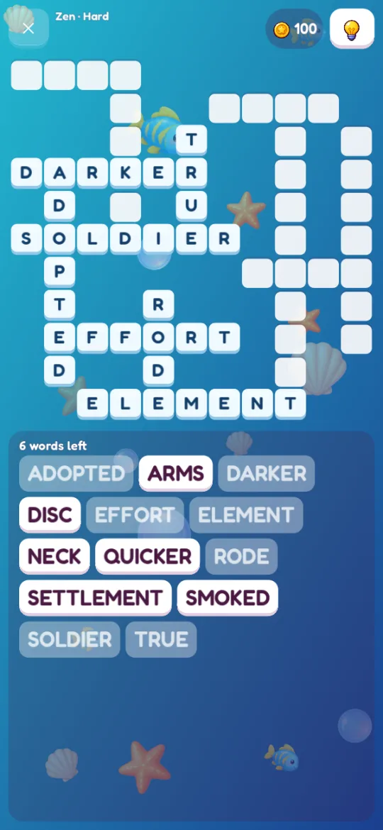 A puzzle with the Ocean theme